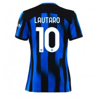 Camiseta Inter Milan Lautaro Martinez #10 Primera Equipación Replica 2023-24 para mujer mangas cortas